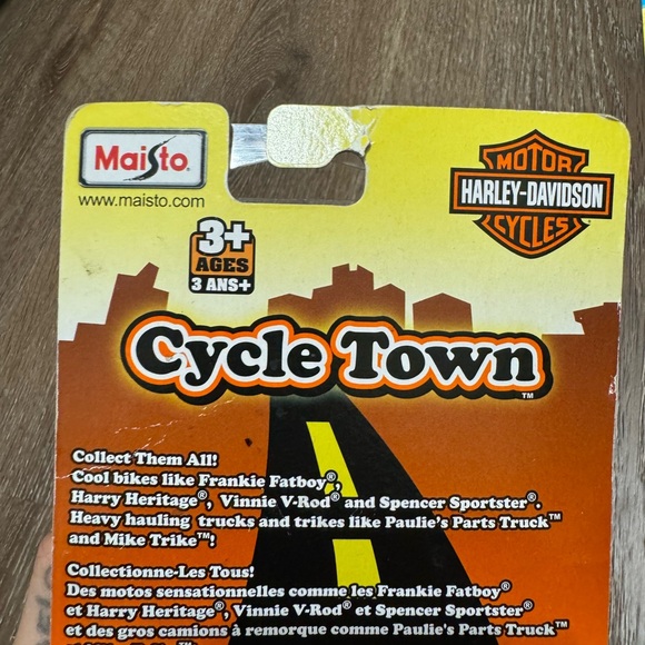 Harley Davidson Cycle Town Red Toy Car - Picture 7 of 7